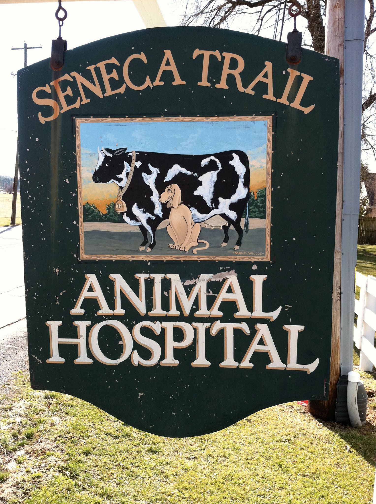 Seneca Trail Animal Hospital sign